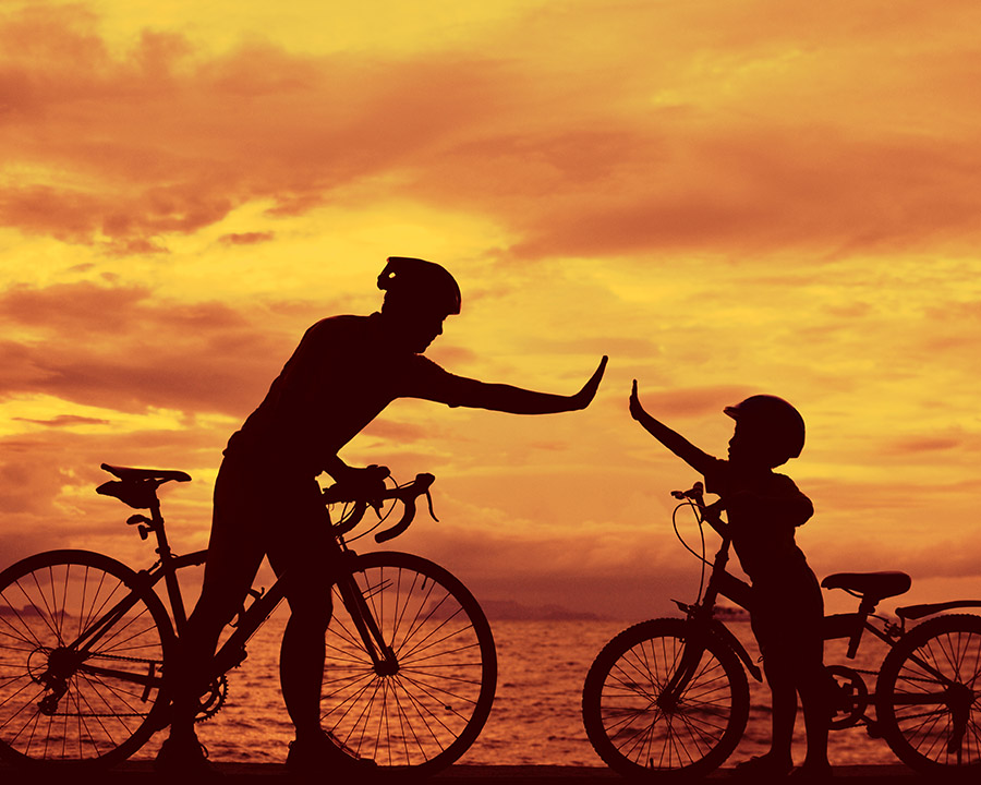 What are the benefits of cycling children